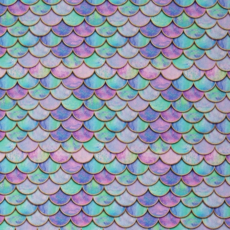Baumwollstoff - Mermaid - bunt